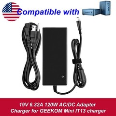 19V 6.32A 120W AC/DC Adapter Charger for GEEKOM Mini IT13 charger