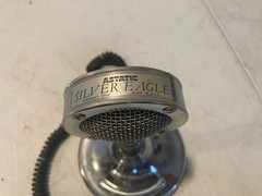 Astatic Silver Eagle Desk Microphone CB Ham Radio Mic Untested Vintage USA