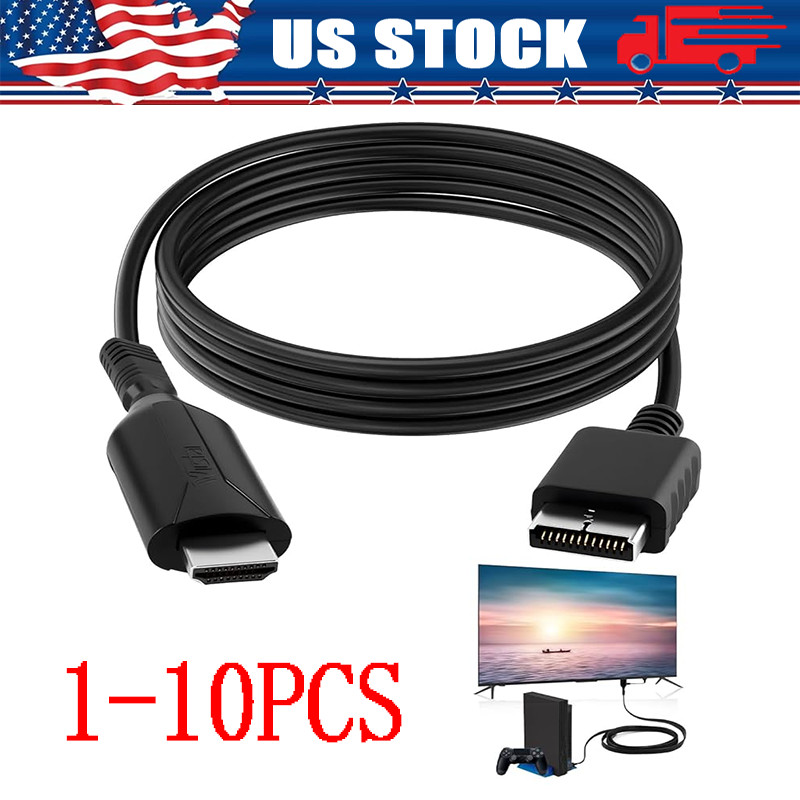For Sony PS1/2 toHDMI Adapter Cable Game Console Audio Video Converter Cable LOT