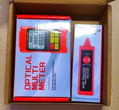 Portable 5-in-1 Fiber Optic Cable Tester with Optical Power Meter, Cable Finder,