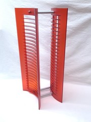 Atlantic 25 CD Storage Tower Hard Plastic Holder Red Rare