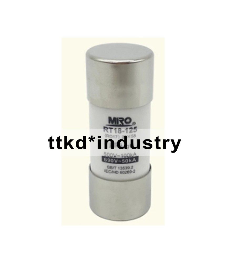 10PCS NEW RT18-125 R017 80A Fuse 22x58mm 500V-100kA