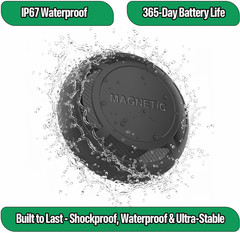 Magnetic Hidden GPS Tracker for Vehicles – Long Battery Life, No Subscription…
