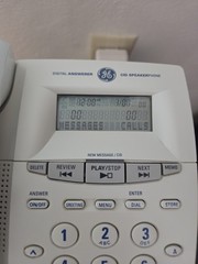GE Corded Speakerphone with Answering Machine and Caller ID 29897GE1-A