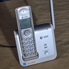 AT&T Cordless Handset w/ Cables Wireless Telephone With Charging Station