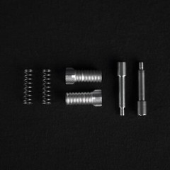1 Pair New STUDER REVOX Trident Screw Silver Sleeves Screw Diameter 3.5mm