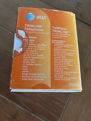 AT&T TR1909 Trimline telephone with 13 number memory,Open Box