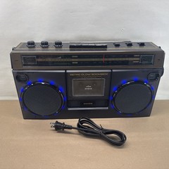 ION Audio Retro Glow Black / Gold – Translucent Bluetooth Cassette Boombox