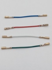 High Quality Cartridge Headshell Wires Leads Gold plated OFC Copper wire 1 Set