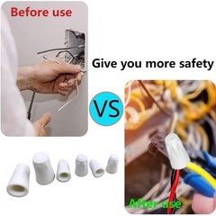 24 Pack Ceramic Wire Connector,High-Temp Screw Wire Connector,Twist Caps for …