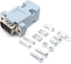 10PCS VGA Male Female DB15 3 Row Solder Cup Connectors Kit, Solder Type D-SUB HD