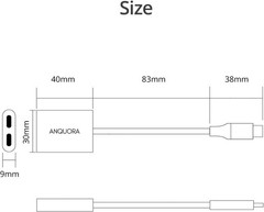 AR Glasses Hub USB C to AR Glasses 4K@60Hz Charging Adapter