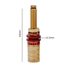 CMC HiFi Audio Gold Plated Binding Post Brass Banana Jack Socket Female Terminal