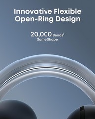 Soundcore AeroClip by Anker, Open-Ear Earbuds, Clip-On Headphones, Stable Fit