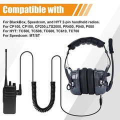 4Pcs 2-Pin to 5-Pin Adapter Cord for Motorola CP200 BlackBox Radios & Headsets