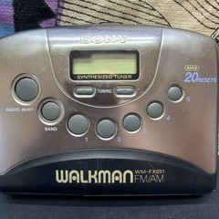 Sony Walkman WM-FX251 Stereo Cassette Player FM/AM Portable Digital Tuning Gray