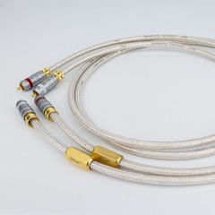 QED 75 Ohm OCC Silver Plate HiFi Audio RCA Cable AMP Signature Interconnect Cord