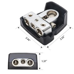 Recoil PBT-D08 Premium Solid Brass Positive/Negative Battery Terminals, 2 Pack