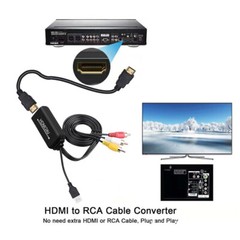 HDMI to RCA AV Converter Adapter 1080P For TV Audio Video Composite Stereo CVBS