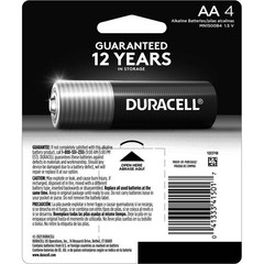AA Batteries – 4pk Alkaline Battery: Household Use, 1.5V, Single-Use