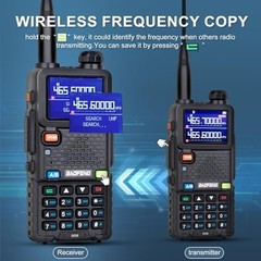 8W GMRS Handheld Walkie Talkies – Long Range Two Way Radios, NOAA/FM/UHF/VHF, 99