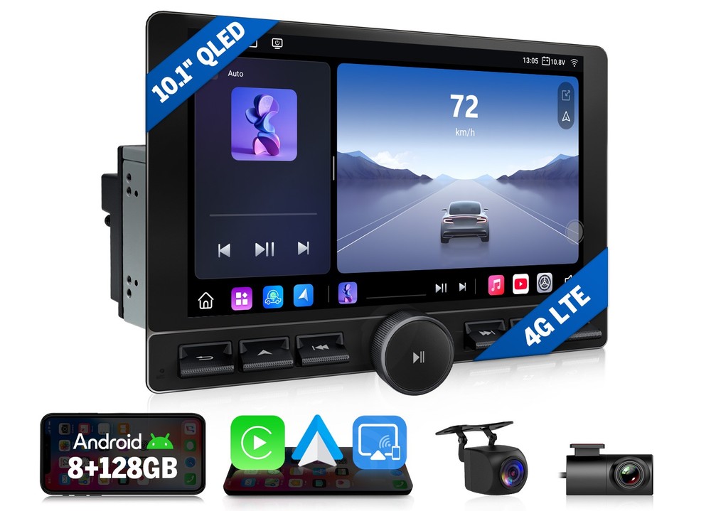 Eonon UX6K2 PRO MAX Android 10.1″ QLED 8+128GB Double DIN Car Stereo CarPlay GPS