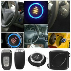 Car Keyless Entry Engine Start Alarm System Kit Push Button Remote Start Stop
