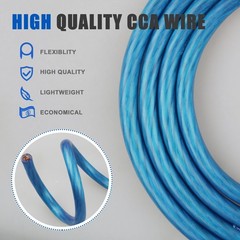 10 Gauge Wire, 25 Feet Blue Power Ground Wire Cable, Primary Automotive Wire,…