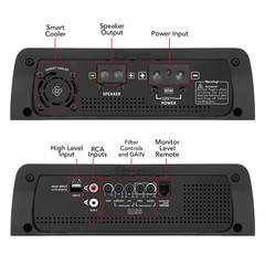 [US SELLER] Taramps Bass 1200 2 Ohm Monoblock Amplifier Rms 1 Channel 14.4VDC