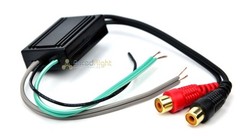 Speaker to 2 RCA Line Output Converter In Out High Low