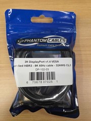 DisplayPort Cable 1.4 3Ft 8K 60Hz VESA Certified HBR3 32AWG CL3