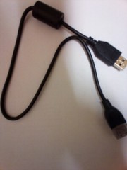black 18″ USB 2.0 A Male to A Female Extension Extender Cable