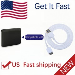 USB 3.0 Cable for Toshiba Canvio V63600-C 1TB Portable Hard Drive HDTC610CK3B1