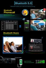 Android14 Head Unit Car Stereo Radio GPS Navi Carplay For Toyota 4Runner 2009-19