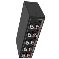 Stereo 3.5mm Aux L/R RCA Audio Switch 4 In 1 Out Analog Audio Switcher Selector