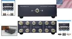 P2 21-IN-12-OUT Amplifier Speaker Switcher – 2-in-1 Audio Selector Splitter