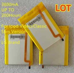 LG 3800mAh Battery Upgrade replacement for iPod Classic 6 7 Video 5 5.5 Thin LOT