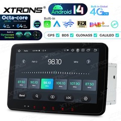 2 Din Android 14 DVD Player 10.1″ Car Stereo 4G LTE 4GB RAM 64GB ROM GPS BT 5.0