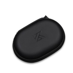 Small EVA Zippered Hard Case for Earphone Earbud Storage – Black