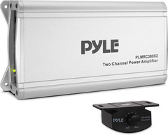 2-Channel Compact Class D Weather Resistant Amplifier System – IPX4 Waterproof,
