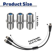 Coaxial Splitter, FType Rg6 Cable Splitter 3 Way Internet and TV 75ohm Splitt…