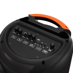 8000W Cylindrical Bluetooth Speaker w/ 3×8″ Woofers Karaoke Mic Heavy Bass Party