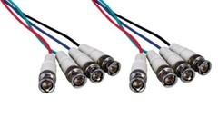 4 BNC Male to Male Component Video Cable – 6ft / 10ft / 25ft