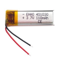 5 x 3.7V 110mAh 401030 Li-Po Rechargeable Battery For Mp3 Bluetooth Headset GPS
