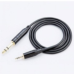 6ft 6.35mm 1/4″ to 3.5mm 1/8″ Male TRS Stereo Audio Adapter Conversion Cable NEW
