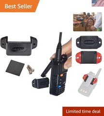 Sturdy Compact Handheld Radio Holder for Walkie Talkies – Adhesive & Screw Mount