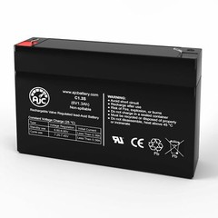 AJC Battery 6 Volt 1.2Ah 6V 1.3Ah Sealed Lead Acid Replacement Battery