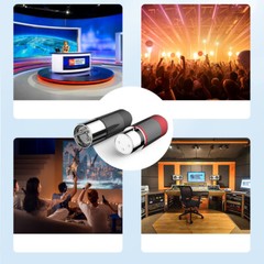 VIBORG Hi-End Pure Silver XLR Connector Jack HiFi Audio Microphone Cable Plug