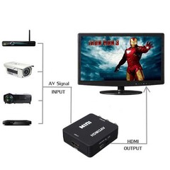 1080P HDMI To AV RCA Audio Video Converter CVBS Adapter for PS3 PS4 DVD PC To TV