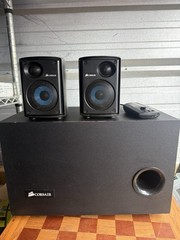 Corsair Gaming Series SP2500 2.1 Black Speaker Set Used